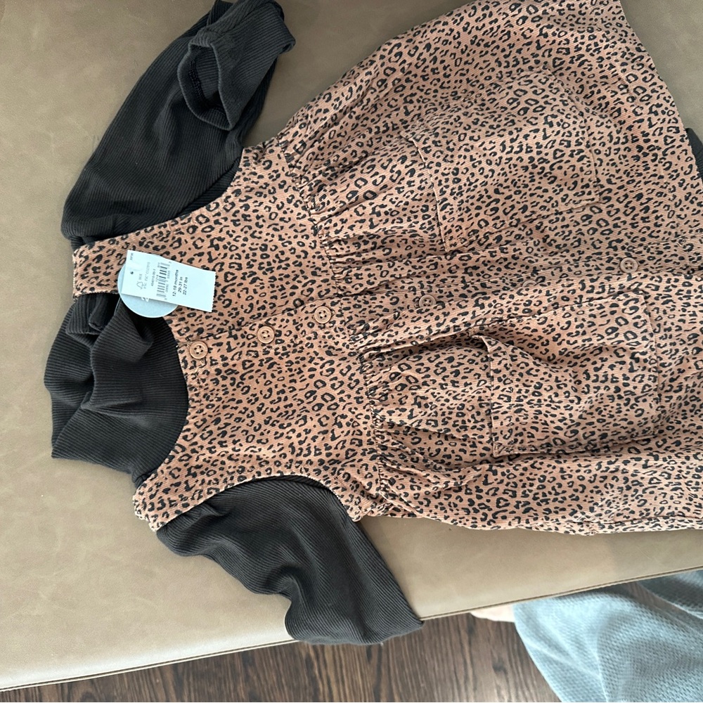 Gap leopard dress 12-18m